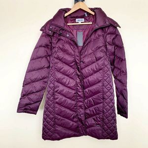 NEW Kenneth Cole Reaction Puffer Jacket Down Hood